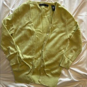 Lord & Taylor Cashmere 3/4 Sleeve Cardigan Sweater
